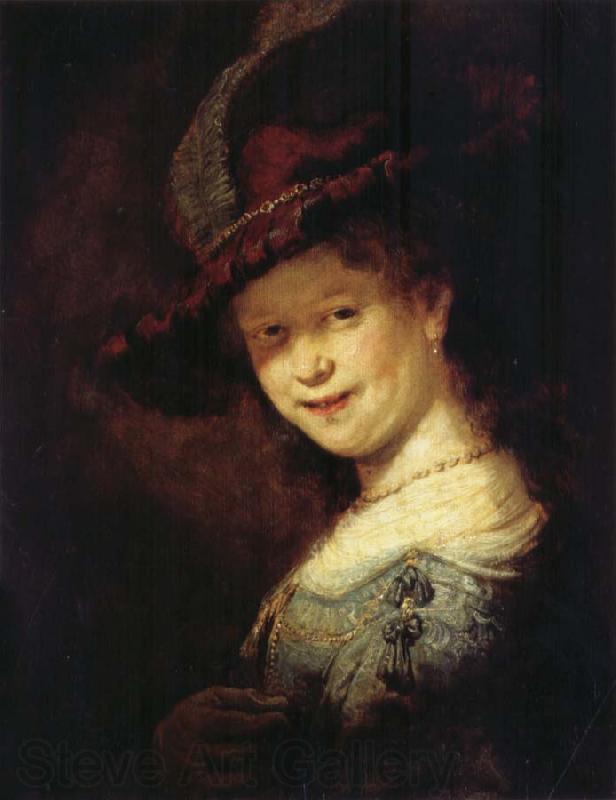 REMBRANDT Harmenszoon van Rijn Saskia Laughing